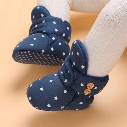 0-18M  Boots For Newborn Baby Girl Snow Boots Winter Thermal Shoes Plush Ankle Boots Winter Baby Boys And Girls Thermal Shoes