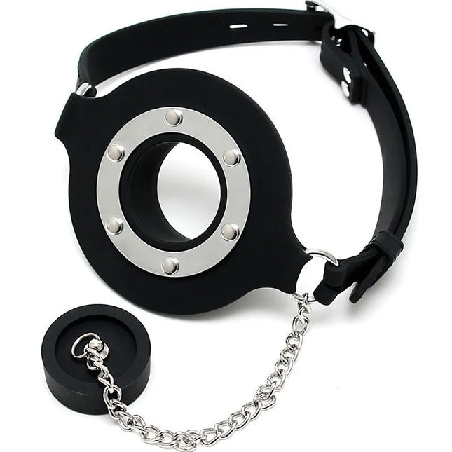 Adult Games Mouth Balls Erotic Sexy Toys O Ring Gag with Nipple Clip Silicone Open Mouth Gag Slave SM  Sex Toys for Women Man