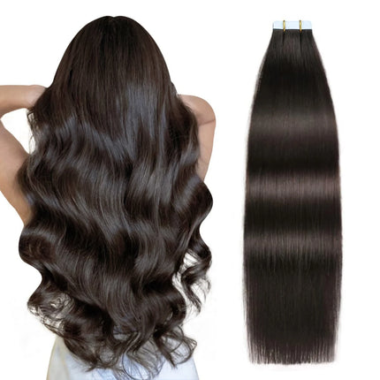 Invisible Tape In Remy Human Hair Extensions Skin Weft Piano Color Brown mixed Honey Blond Tape ins Hair Extensions