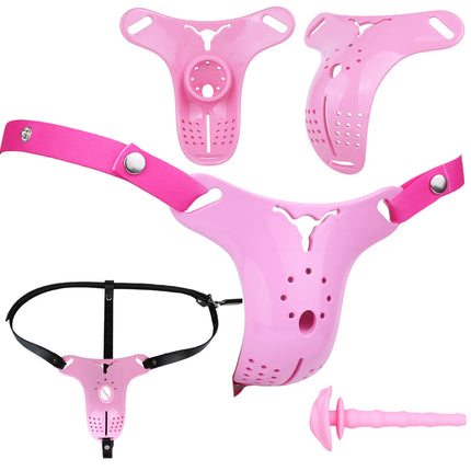 LICKER ABS Chastity Cages With Urethral Orifice Penis Bondage Cock Lock Loyalty Belt Sex Toys For Men Sissy Erotic Accessories
