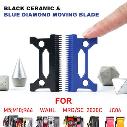 ROSYOUS Replacement Moving Blade Zircon Long Teeth Clipper Accessories forX01 JC06 8148 V003 R66 M10 Madeshow Wmark Kulilang VGR
