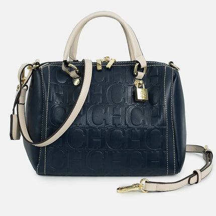 CH Letter Print Boston Crossbody Bag - Women Spring Summer Handbag 2025 / Sac CH Boston Bandoulière - Femme Printemps Été