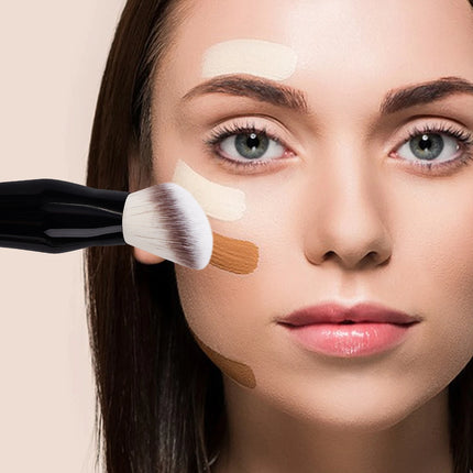MAANGE Contoured Foundation Brush Foundation Makeup Brushes Face Brush For Liquid Or Cream Foundations Makeup Tool for Beauty