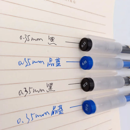8/50/54Pcs/Set 0.35mm Gel Pens Office School Exam Ballpoint Pen Blue Black Ink Replaceable Pen Refill Rods Kawaii Stationery