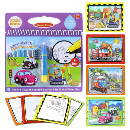 COOLPLAY Magic Water Drawing Book Coloring Book Doodle & Magic Pen Painting Drawing Board For Kids Toys Birthday Gift