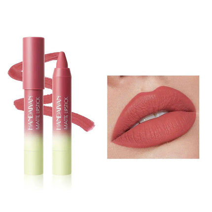 Lipliner Lip Liner Waterproof 8 Color Matte Crayon High Color Rendering Waterproof Cup Free Lipstick Tubular Lipliner Lasting