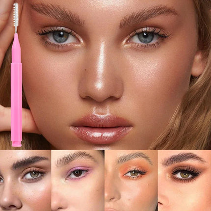 10-100Pcs Mini Eyebrow Brush Brow Lifting Brush Disposable Brow Lifting Brush Micro Bendable Eyelash Brow Applicator Makeup Tool
