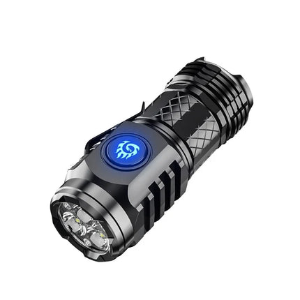 High Power LED Flashlight Torch Ultra Powerful LED Flashlight Built-in Battery Portable Outdoor Flash Light for Kids Exploring