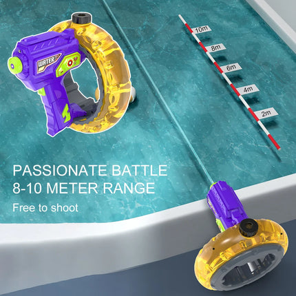 High Capacity Water Gun for Kids Adults,With LED,Summer Pool Toys,Lightweight,Long Range Water Fighting for Swimming Pool Beach