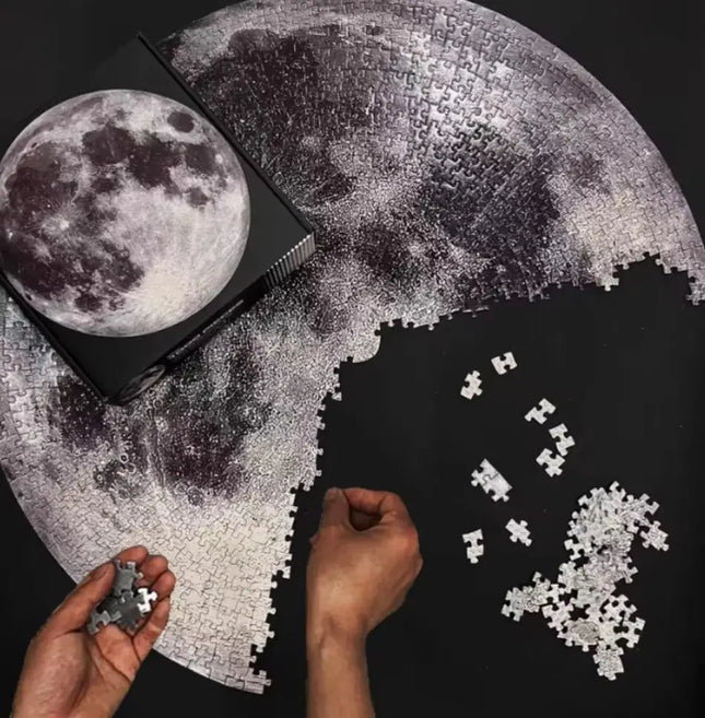 Adult Puzzle Game 1000 Planet Moon Earth Puzzle Challenge Game Learning Puzzle Space Plane Puzzle Difficulty Toy