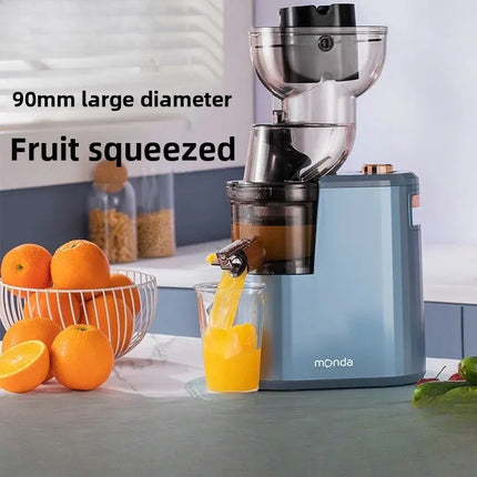 Household Slow Juicer Large Caliber Juice Extractor Pulp Separation Machine with Juice Cup