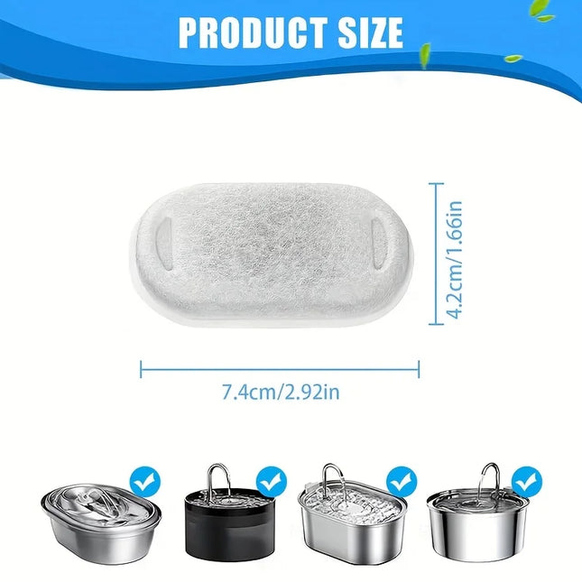 11/25PCS Pet Water Fountain Filters Replacement Activated Carbonfor Cat Dog Multiple Models Clean DrinkingWater