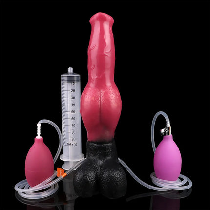 LEZEE Inflatable Dildo Soft Silicone Dog Dildos Squirting Penis Soft Buttplug Penetration Anal Plug Sex Toys For Women