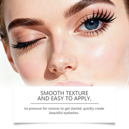 2 in 1 Mascara Waterproof Long-Lasting Makeup Eyelash Glue Smudge Proof Volumizing Curl Mascara Natural Eyelash Shaping Cosmetic