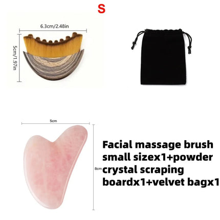 Facial Drainage Massager Lymphatic Contour Face Brush,chin &jawline Sculpting ergonomically Designed To Fit The Skin Precisely