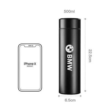 NEW Temperature Display Thermos Cup Stainless Steel Insulated Bottle For BMW Performance X1 M3 M6 F01 F02 E34 E36 E60 F10 F20
