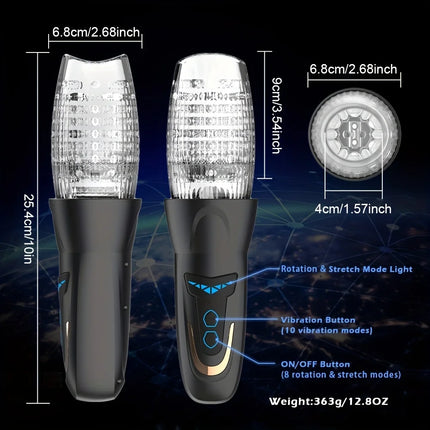 Male Sex Toy Automatic Thrusting Rotating Men Masturbator Cup Vibrating Penis Pump Trainer Masturbation Adult Products