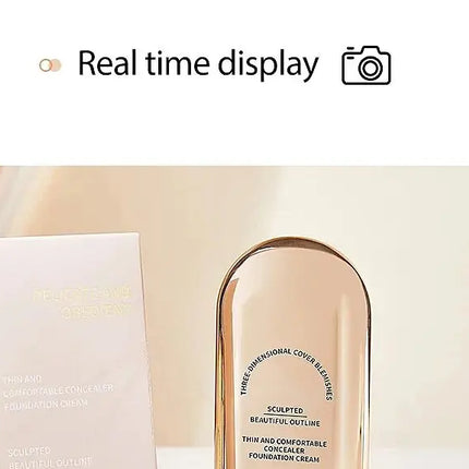 TVLV Long Lasting Matte Foundation Stick-Full Coverage Waterproof Brighten Makeup Base for Compact Concealer Stick with Brush