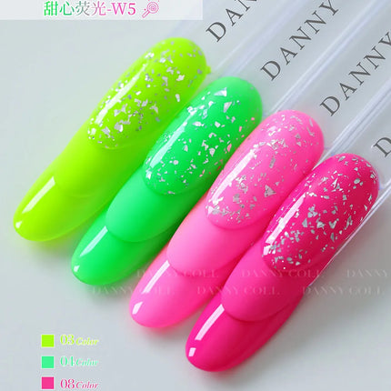 Fluorescent Color Gel Nail Polish Set Summer Neon Gel Semi Permanent Varnishes Nail Art Manicure Soak Off UV LED Gel Polish 15ml