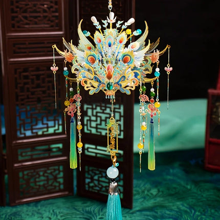 MU Little Phoenix Crown 3d Stereoscopic Metal Jigsaw Puzzle, diy puzzle toy, desktop office decoration, stress-relieving, colorf