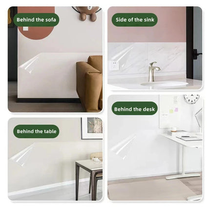Wall Protective Film Scratch-resistant Anti-dirty Does Not Hurt The Wall Home Transparent Electrostatic Wall Protection Sticker