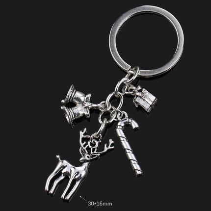 Fashion Animal Women Keychain Car Moon Cat Dog Love Heart Key Chain Friends Gift Jewelry Bag Pendant Wing Evil Eye Angel Turtles