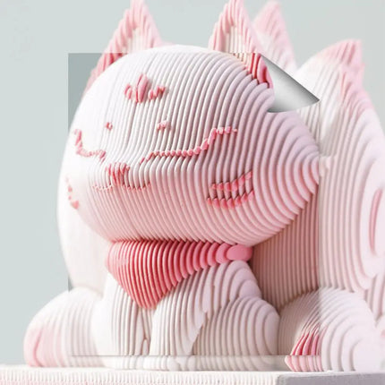 3D Notepad Cute Bunny 3D Memo Pad Animal Sticky Note Art Notes Block Office Accessories Birthday Gifts For Kids Friends