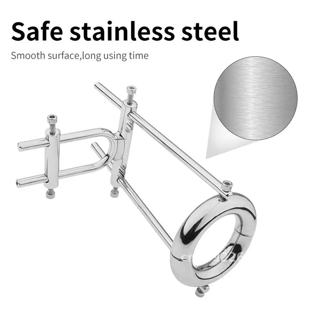 Male Enlarger Stretcher Tension Traction Correction Men Penis Extender Enlarger Device Bending 18+ Toy Sex Penis for Clamp Metal