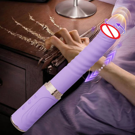 Thrusting Dildo Vibrator Female G Spot Clitoral Stimulator Adult Product with 5 Thrusting 10 Vibration Modes Sex Toy for Women