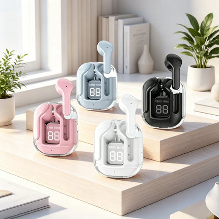 T2 Wireless Mini Earbuds LED Power Digital Display TWS Wireless Headset Stereo Bluetooth Headphones 5.3 tws