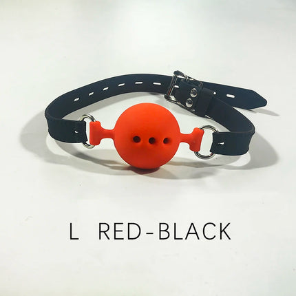 Thierry Fetish Extreme Breathable Silicone Ball Gag Bondage Restraints Open Mouth Gags Adult Game Sex Toys For Couple Size S M L