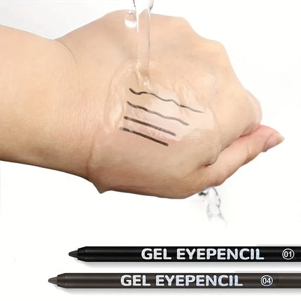 Black Brown Waterproof Eyeliner Pencil Long Lasting Easy To Wear Eye Liner Gel Matte Quick Drying Eyeliner Pen Makeup Cosmetic
