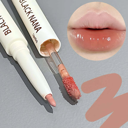 Matte Nude Lip Liner Pencil Lips Contour Makeup Mirror Water Light Lip Tint Double Headed Lip Gloss Lipliner for Women Cosmetics