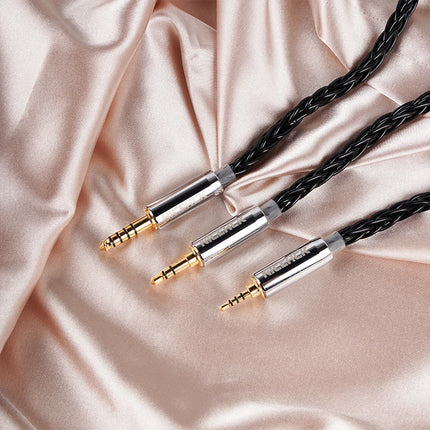 NICEHCK BlackCat Ultra 8 Strands Zinc Copper Alloy Oil Soaked HiFi Earphone Cable 4.4 MMCX 2Pin for ZERO Cadenza LAN tangzu fudu