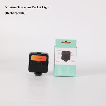 Mini Selfie Fill Light Rechargeable 3 Modes Adjustable Brightness Portable Clip On For Mobile Phone Make Up Computer Fill Light