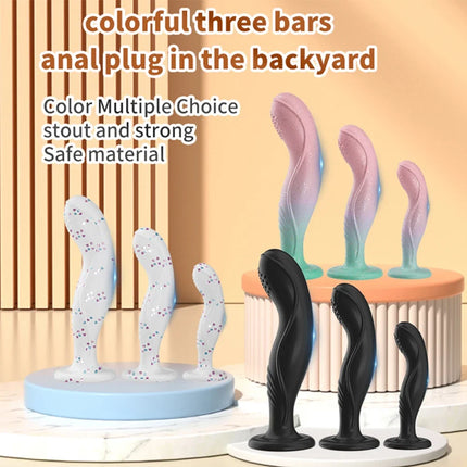 Silicone Anal Dildo Butt Plug Prostate Massager Anal Beads Stimulation G-spot Clitoral Erotic Adult Sex Toys for Men Women Gay