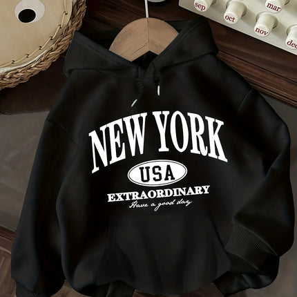 2026 New York USA Letter Print Casual Women'S Hoodie Fashion Harajuku Kawaii T-shirt Women's Y2K Clothing oversized hoodie