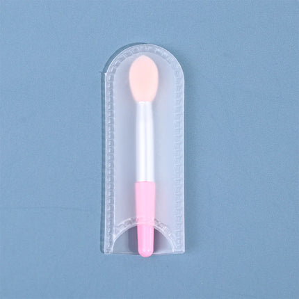 1PCS Small Makeup Brushes Lipstick Applicator Brushes With Anti-lost Cover For Lip Care Makeup Use Silicone Lip Brush
