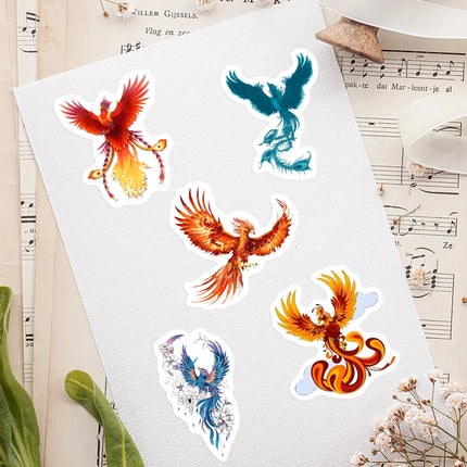 Phoenix Logo Icon Stickers DIY Kids Toy Gift Waterproof Decal for Laptop Scrapbook Luggage Bottles Diary Decorative