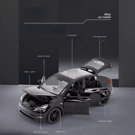 1:32 Model Y Alloy Car Model Diecast Metal Car Model Simulation Sound and Light Collection Childrens Toys Gift A963