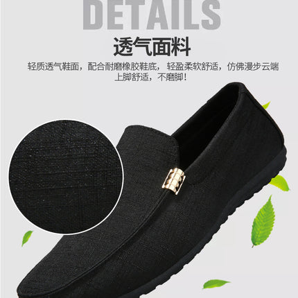 Men Casual Shoes Canvas Slip On Fashion Loafers for Male Luxury Dress Driving Shoes Formal Wedding Party Flats Plus Size