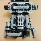 Silvery engine fan