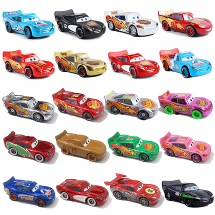 Disney Cars Lightning McQueen Basic Styles Dinosaur Darth Vader Golden Piston Cup Painted Cars Children's Toy Car Model