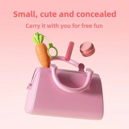 Cute Carrot Vibrating Powerful Mini Bullet 9 Modes for Women Clitoris Stimulator Anal Massage Vibrator Sex Toy for Adult