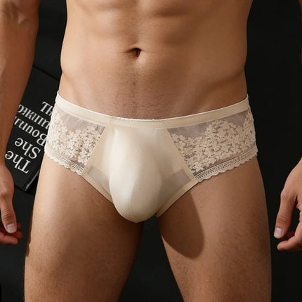 Sexy Men's Thong Transparent Mesh G-string Underwear Ultrathin Breathable T-back Thong Solid Color Lingerie Male Panties