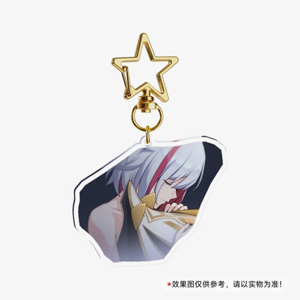 Game Honkai Star Acrylic Keychains Stand Cyrene DanHeng Evernight Cerydra Castorice Phainon Figure Pendant Car Key Chain Gifts