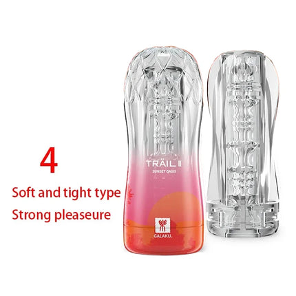 Male Masturbator Cup Soft Pussy Sex Toys Transparent Vagina Adult Endurance Exercise Sex Products Vacuum Pocket Cup for Men