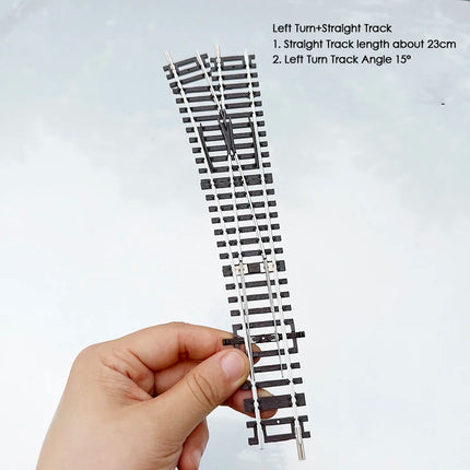 1/87 Ho Scale Train Track Model Railway Track Can Be Powered Nickel Silver Narrow Gauge Curved Track Turnout Track Model