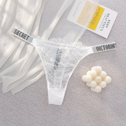 VS Lace Thongs For Women Comfortable Breathable High Waist Underwear Sexy Panties Lingerie Victoria Secret Seamless