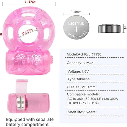 Vibrating Cock Ring Vibrator Silicone Penis Ring with Clit Stimulator Intimate Sex Toys Men Long Lasting Stronger Vibrators Ring